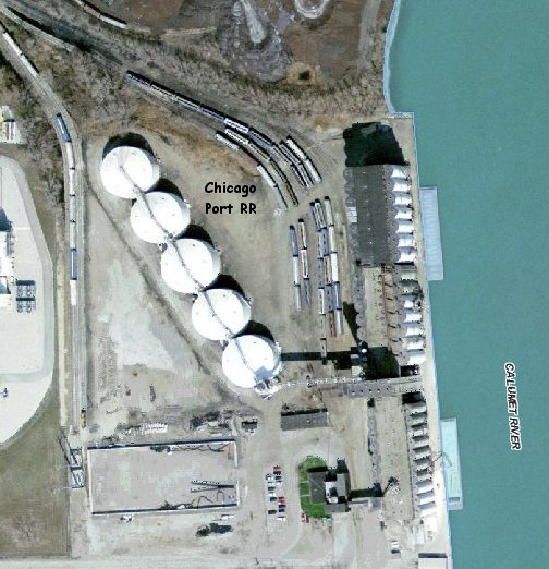 Aerial Photo of Chicago Port RR